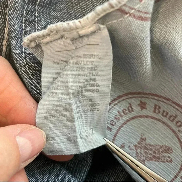 Lee Mens Blue Dungarees Jeans 42x32 Loose Fit - Picture 9 of 11